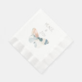 Vrede en Vreugde Vlinder Servet (Hoek)