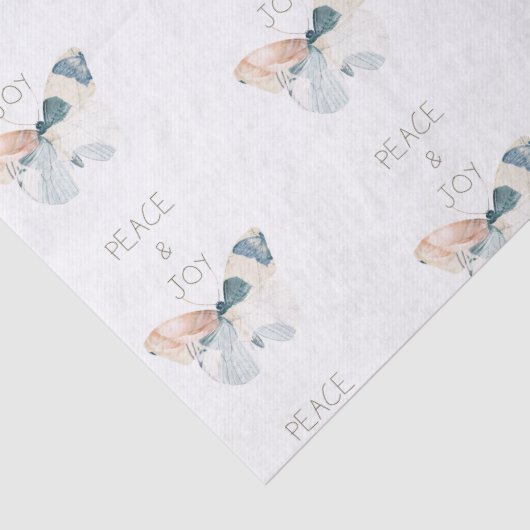 Vrede en Vreugde Vlinder Tissuepapier (Detail)