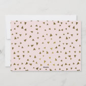 Vrede en vreugde wensend Gouden Glitter Glanzend Feestdagenkaart (Achterkant)