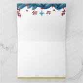 Vrede en vreugde Zegeningen deze kerst Kaart (Binnen)