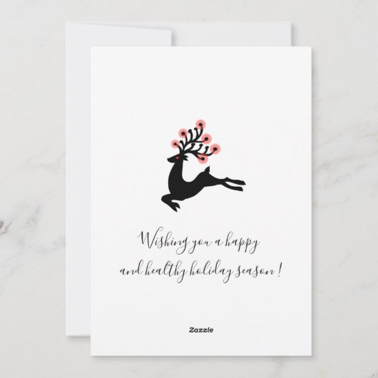 Vrede en vreugdeblauw gebergte sterren feestdagenkaart (Achterkant)