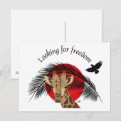 Vrede en vrijheid voor iedereen briefkaart (Voorkant / Achterkant)