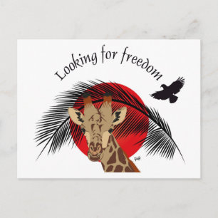 Vrede en vrijheid voor iedereen briefkaart