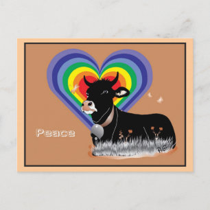 Vrede en vrijheid voor iedereen briefkaart