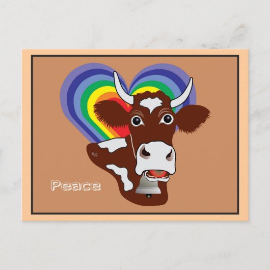 Vrede en vrijheid voor iedereen briefkaart (Voorkant)