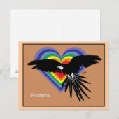 Vrede en vrijheid voor iedereen briefkaart (Voorkant / Achterkant)