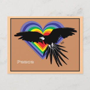 Vrede en vrijheid voor iedereen briefkaart