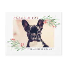 Vrede en vrolijk kerstBriefkaart