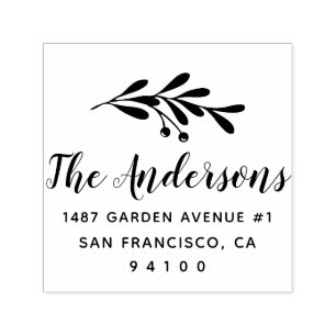 Vrede en vrolijk kerstgevoel Stamp Zelfinktende Stempel