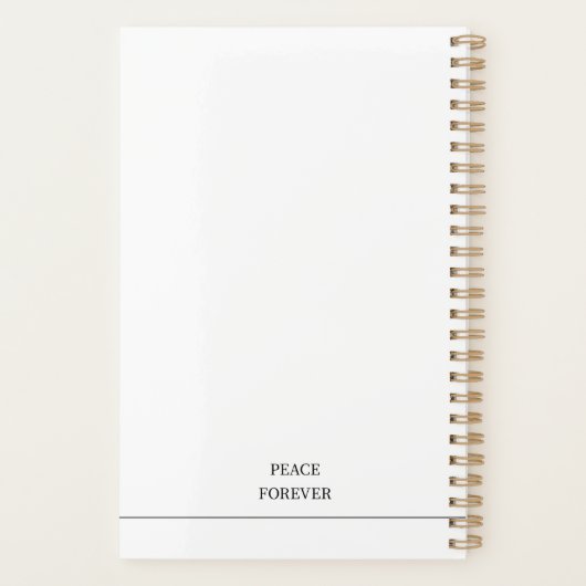 Vrede en warme planner boek (Achterkant)