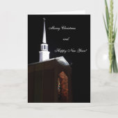 Vrede en zegeningen Glas in lood kerstkaart Feestdagen Kaart (Voorkant)