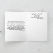 Vrede en zegeningen Glas in lood kerstkaart Feestdagen Kaart (Binnen)