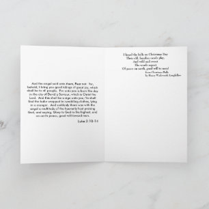 Vrede en zegeningen Glas in lood kerstkaart Feestdagen Kaart