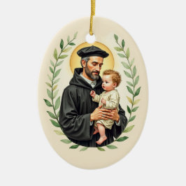 Vrede en zegeningen van God voor Sint-Vincentius a Keramisch Ornament