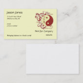 Vrede, evenwicht, harmonie visitekaartje (Voorkant / Achterkant)