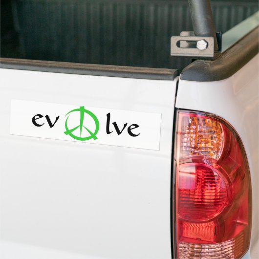 vrede, evolueren bumpersticker (Op Truck)