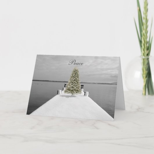Vrede, feestelijke kerstkaart feestdagen kaart (Voorkant)