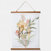 Vrede-Filippijnen 4:6 Oranje floraal Hangend Wandkleed (Voorkant)