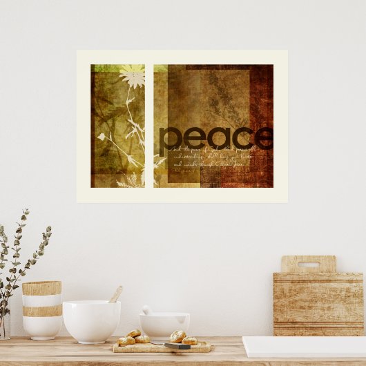 Vrede | Filippijnen 4:7 Poster (Keuken)