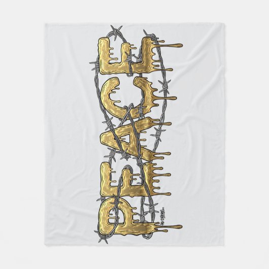 Vrede Fleece Deken (Voorkant)