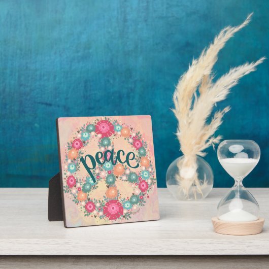  Vrede Floral Whimsical Inspirerend Fotoplaat (Insitu)