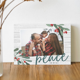 Vrede | Foto van Farmhouse Holly Feestdagenkaart