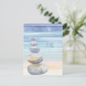 Vrede, gebalanceerde Rocks, zeeoor, verandering Briefkaart (Staand voorkant)