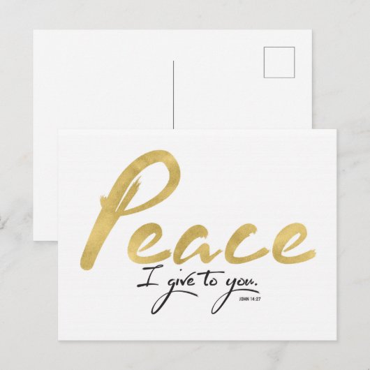 Vrede geef ik u briefkaart (Voorkant / Achterkant)