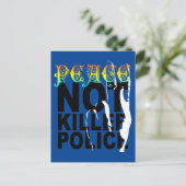 VREDE GEEN DOLERPOLITIE BRIEFKAART (Staand voorkant)