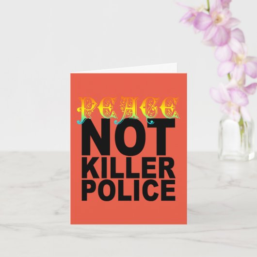 VREDE GEEN DOLERPOLITIE KAART (Orchidee)