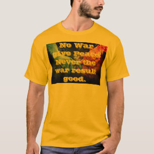 Vrede geen oorlog Heren T-shirt