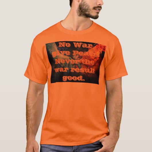 Vrede geen oorlog Heren T-shirt (Voorkant)