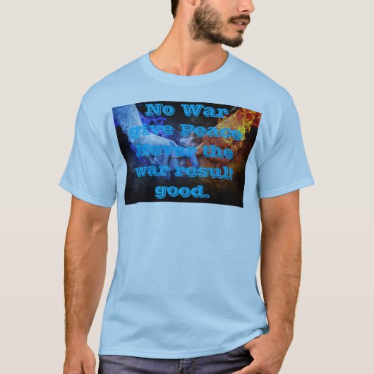 Vrede geen oorlog Heren T-shirt (Voorkant)