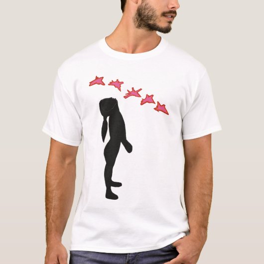 Vrede, Geen Oorlog meer Basic T-Shirt, Wit T-shirt (Voorkant)