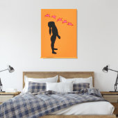 Vrede, Geen Oorlogscanvas meer Print (Insitu (Slaapkamer))