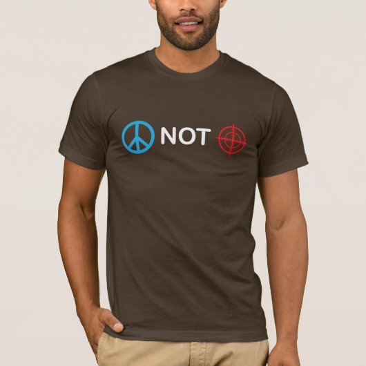 Vrede geen Pistolen T-shirt (Voorkant)