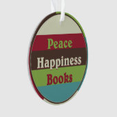 Vrede, geluk, Boeken Boekenclub Ornament (voorkant)