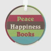 Vrede, geluk, Boeken Boekenclub Ornament (achterkant)