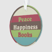 Vrede, geluk, Boeken Boekenclub Ornament (voorkant)
