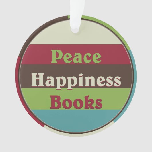 Vrede, geluk, Boeken Boekenclub Ornament (voorkant)