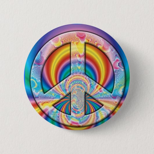 vrede - Gepersonaliseerd Ronde Button 5,7 Cm (Voorkant)