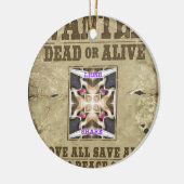 Vrede Gewenst Keramisch Ornament (Links)