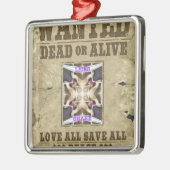 Vrede Gewenst Metalen Ornament (Links)