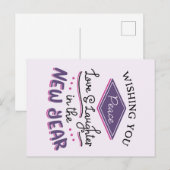 Vrede Gewenst Nieuwjaar Feestdagenkaart (Voorkant / Achterkant)