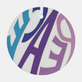 VREDE GLAS ORNAMENT (Achterkant)