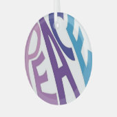 VREDE GLAS ORNAMENT (Voorkant links)