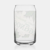 Vrede, Goedheid en Eierpunch Kerstmis Blikvorm Glas (Achterkant)