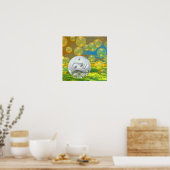 Vrede - Golden en Emerald Serenity Poster (Keuken)