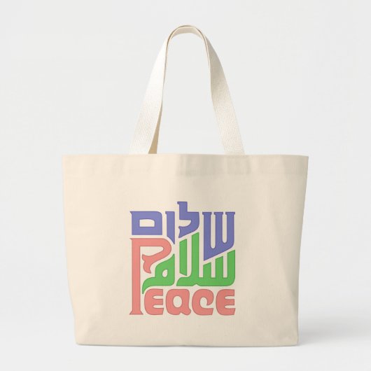 vrede grote tote bag (Voorkant)