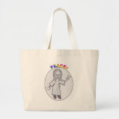 vrede! grote tote bag (Voorkant)